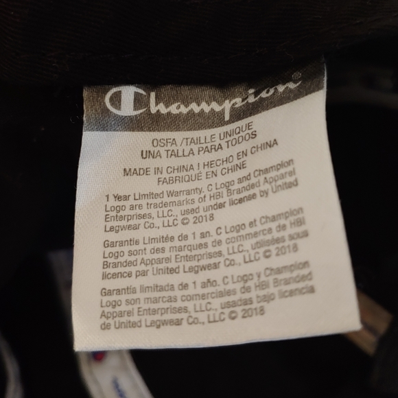 Champion Shoe Flow Embroidered Logo Black Hat - Picture 5 of 5